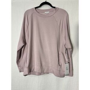 NWT Johnny Was Calme Crew Neck 3/4 Sleeve Blush Pink Boho  Buttery Soft Cozy XXL